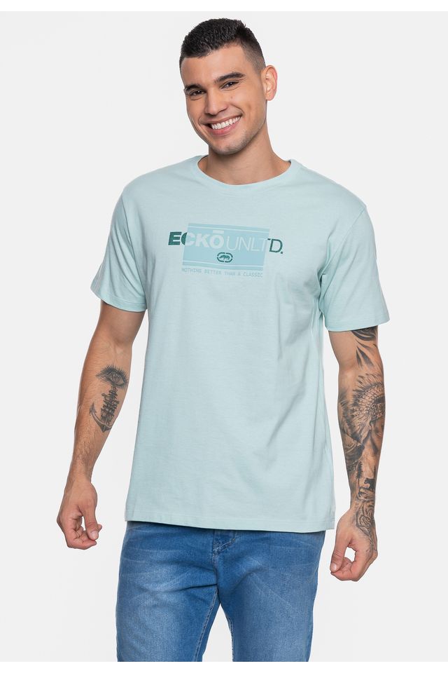 Camiseta-Ecko-Masculina-Elevat-Brand-Verde-Agua---Claro