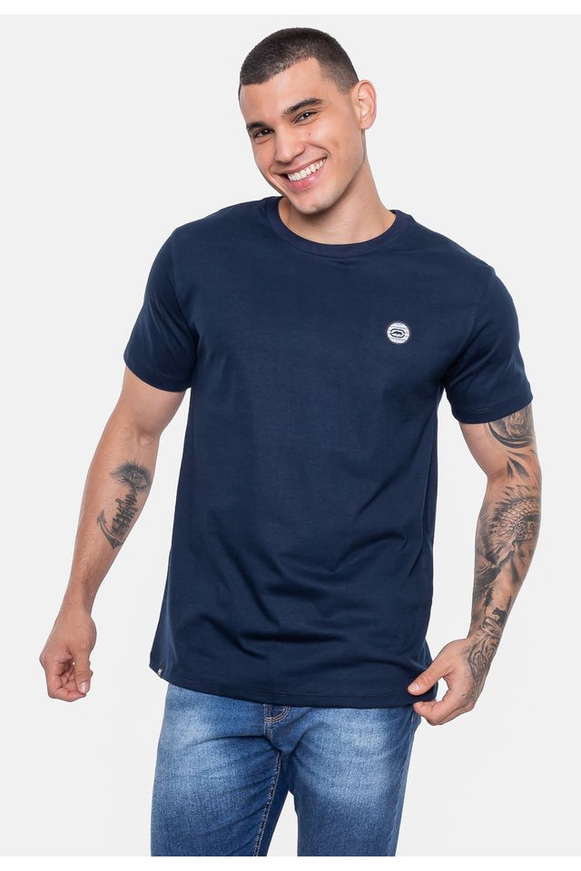 Camiseta-Ecko-Masculina-Fashion-Basic-Shake-Azul-Marinho