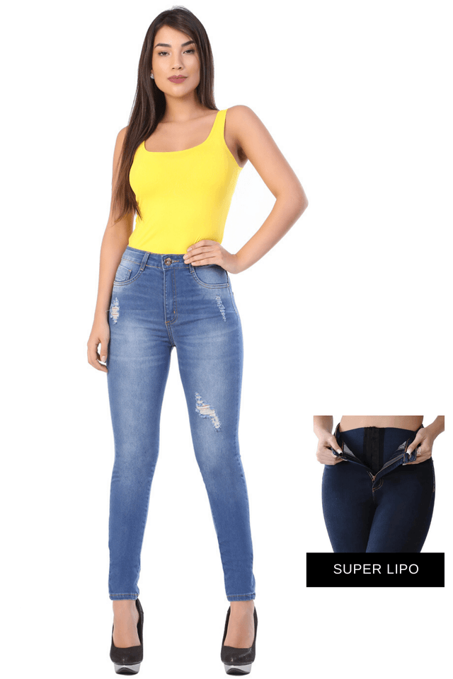 calça jeans legging super lipo