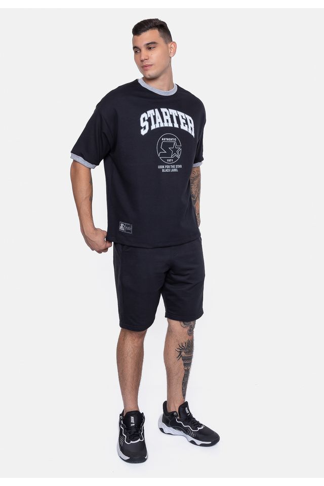 Camiseta-Starter-Oversized-Estampada-Preta