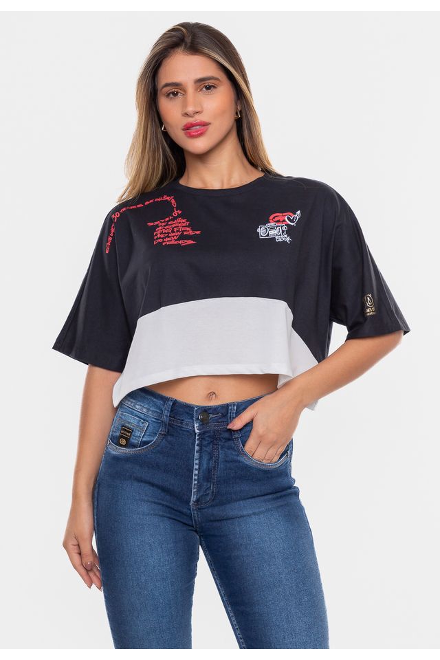 Camiseta-Ecko-Oversized-Feminina-Especial-30-Anos-Preta