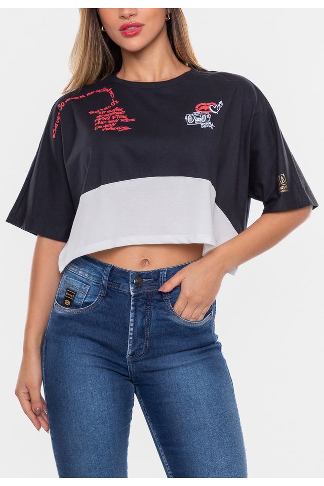 Camiseta-Ecko-Oversized-Feminina-Especial-30-Anos-Preta