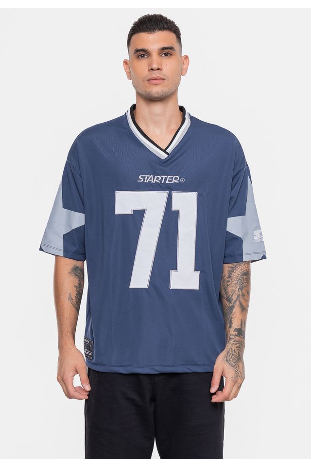 Camiseta-Starter-Oversized-Estampada-Marinho Camiseta-Starter-Oversized-Estampada-Marinho