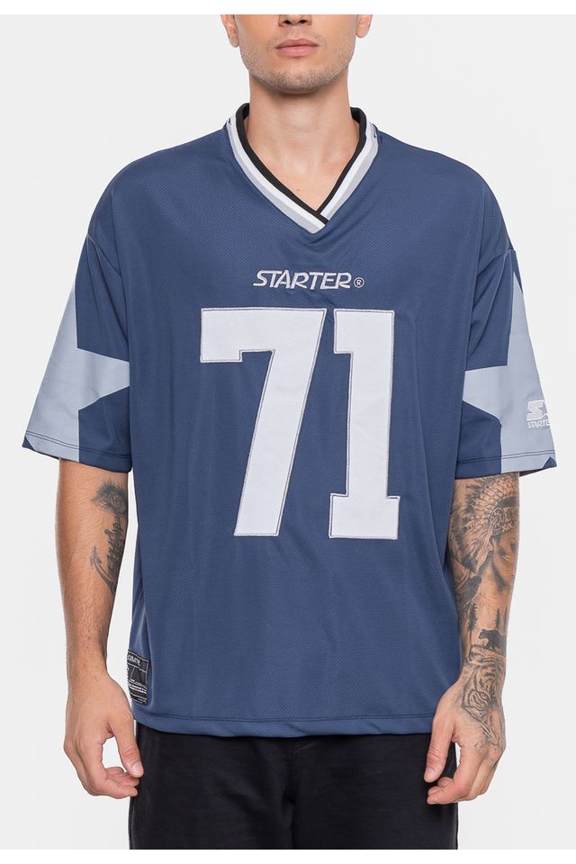 Camiseta-Starter-Oversized-Estampada-Marinho Camiseta-Starter-Oversized-Estampada-Marinho