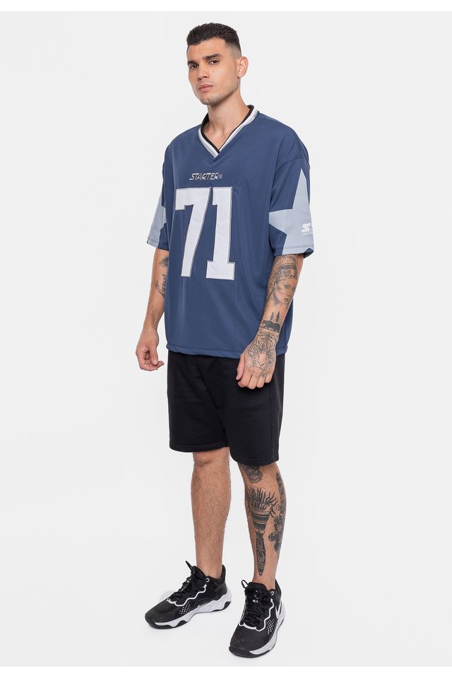 Camiseta-Starter-Oversized-Estampada-Marinho Camiseta-Starter-Oversized-Estampada-Marinho