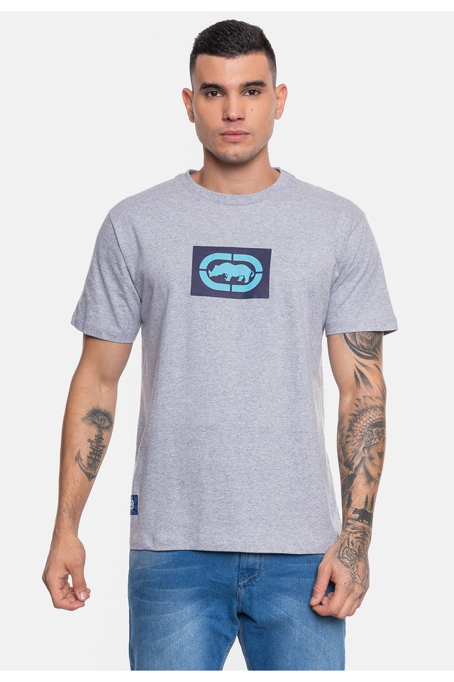 Camiseta-Ecko-Masculina-Micro-Cinza-Mescla