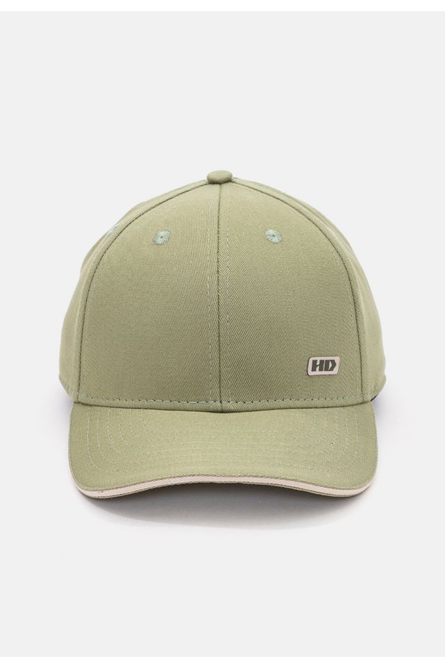 Bone-HD-Snapback-Aba-Curva-Verde-Claro-Militar