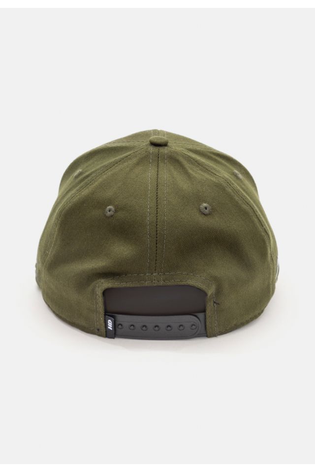 Bone-HD-Snapback-Aba-Curva-Verde-Claro-Militar