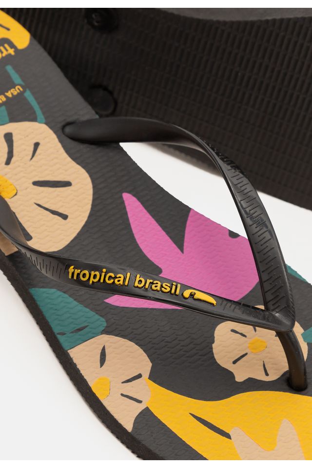 Chinelo-Tropical-Brasil-Slim-Preto