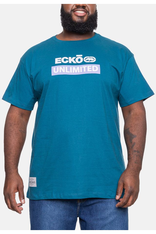 Camiseta-Ecko-Masculina-Plus-Size-Flat-Rhino-Azul-Tempestade