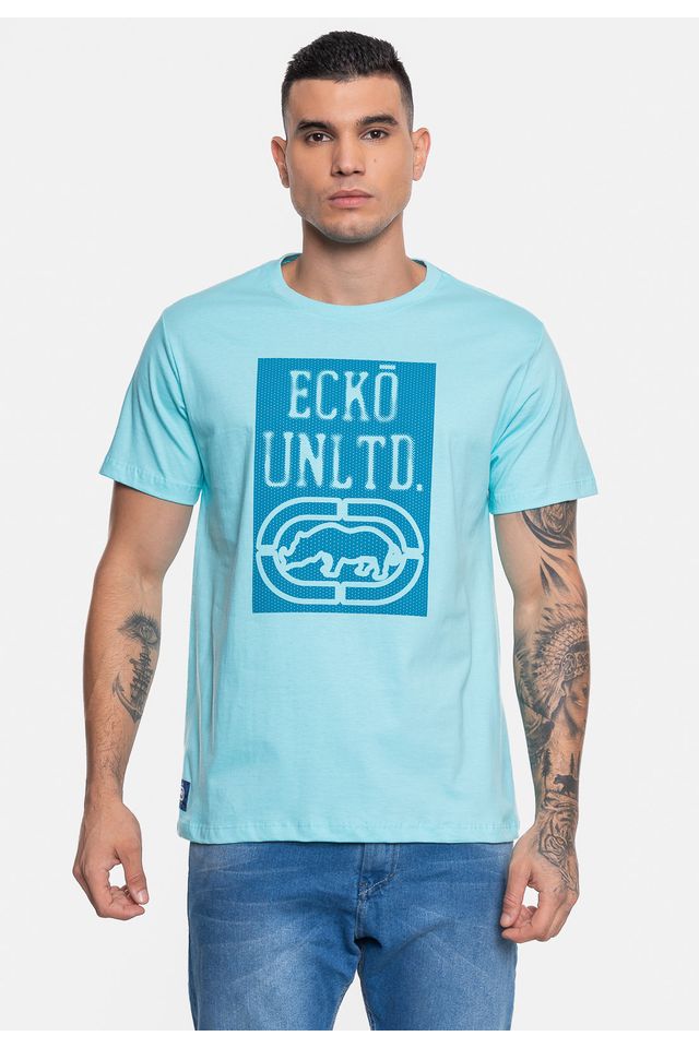 Camiseta-Ecko-Masculina-Nogs-Azul-Turquesa