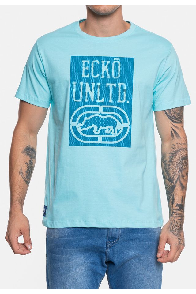 Camiseta-Ecko-Masculina-Nogs-Azul-Turquesa