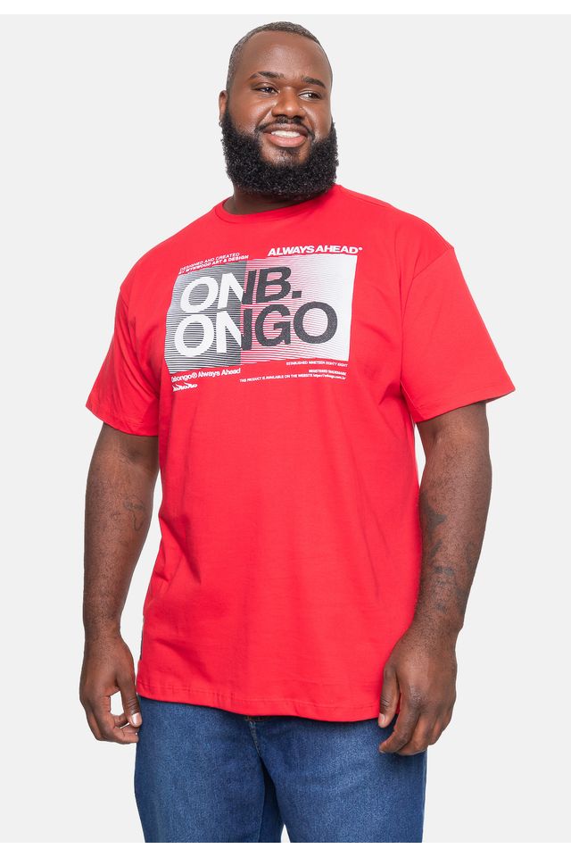 Camiseta-Onbongo-Plus-Size-Estampada-Vermelha-Dalia