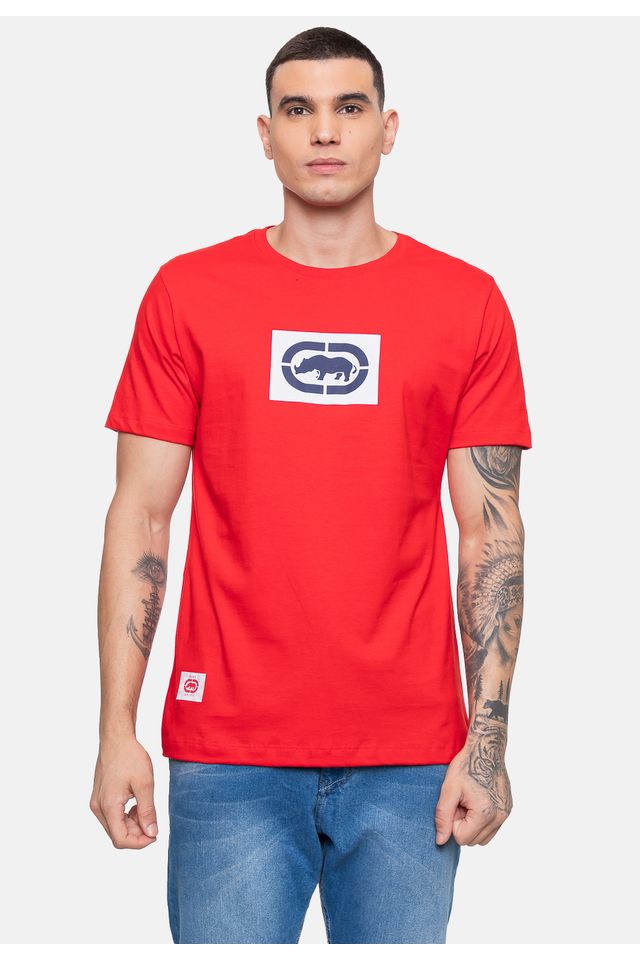 Camiseta-Ecko-Masculina-Micro-Vermelha