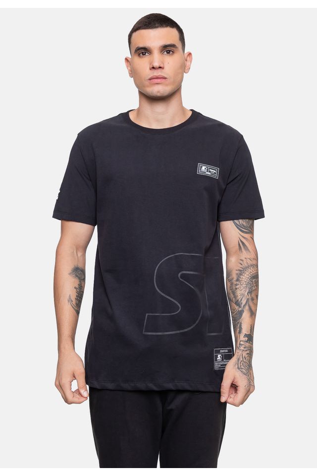 Camiseta-Starter-Masculina-Preta Camiseta-Starter-Masculina-Preta