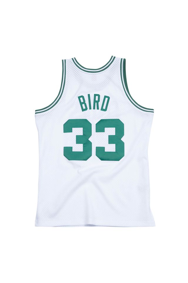 Regata-Mitchell---Ness-Home-Swingman-Jersey-Boston-Celtics-1985-86-Larry-Bird-Branca Regata-Mitchell---Ness-Home-Swingman-Jersey-Boston-Celtics-1985-86-Larry-Bird-Branca