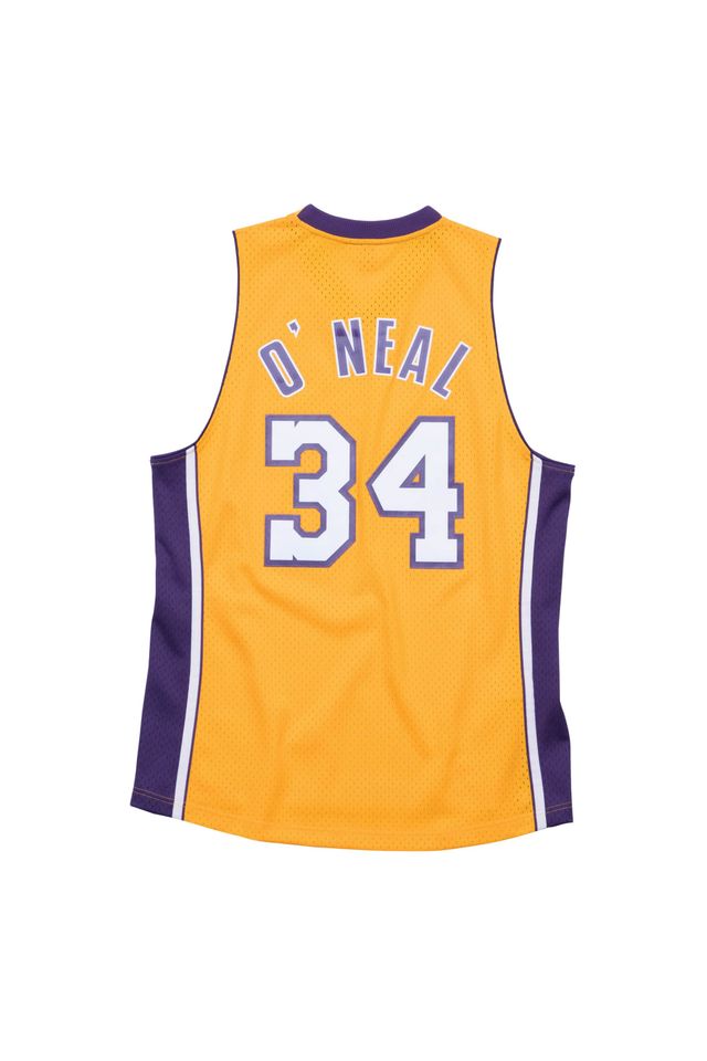 Regata-Mitchell---Ness-Home-Swingman-Jersey-Los-Angeles-Lakers-1999-00-Shaquille-O-Neal-Dourado Regata-Mitchell---Ness-Home-Swingman-Jersey-Los-Angeles-Lakers-1999-00-Shaquille-O-Neal-Dourado