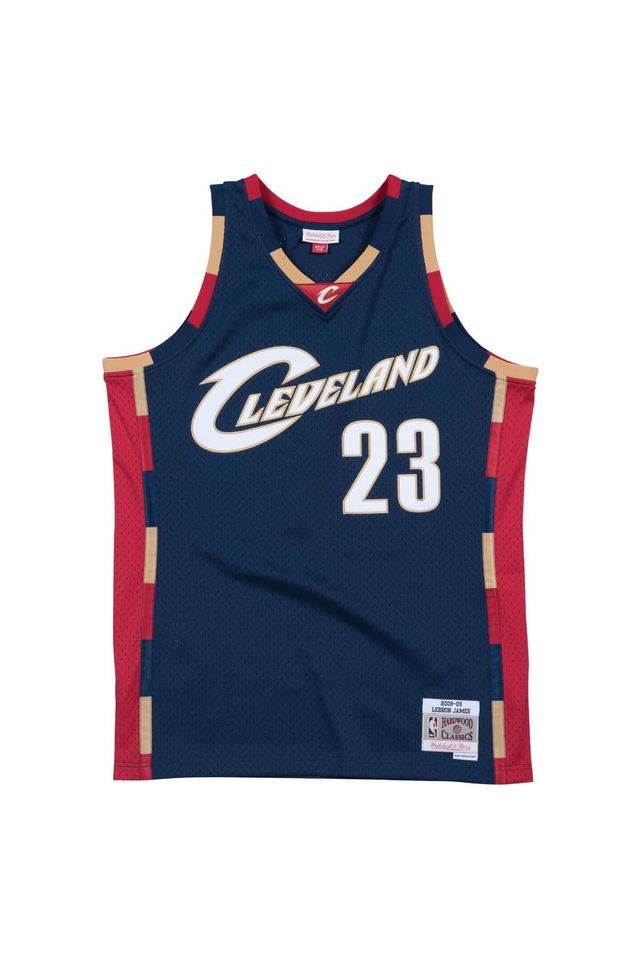 Regata-Mitchell---Ness-Alternate-Swingman-Jersey-Cleveland-Cavaliers-2008-09-Lebron-James-Azul-Marinho