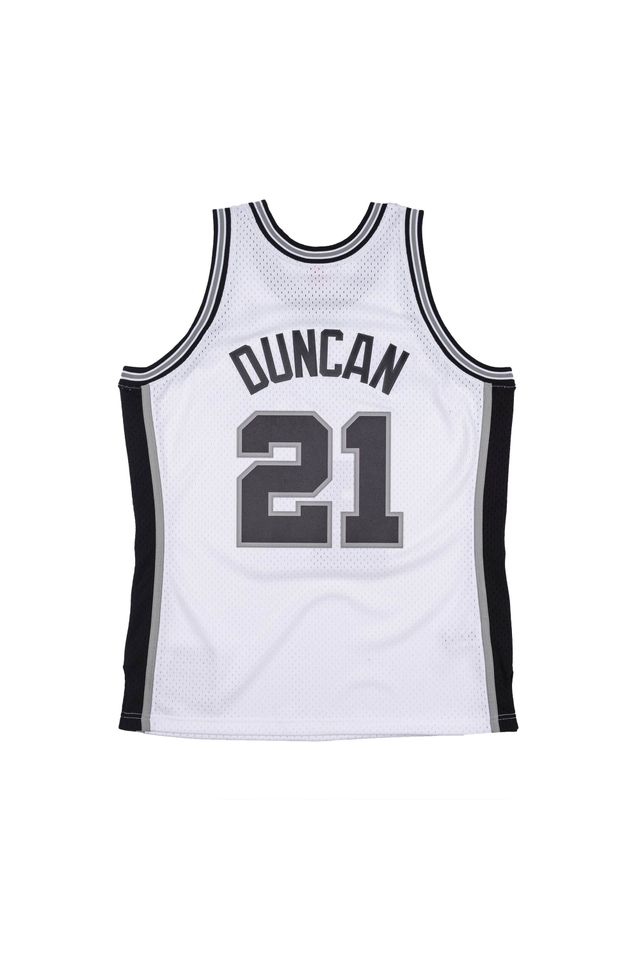 Regata-Mitchell---Ness-Swingman-Jersey-San-Antonio-Spurs-1998-99-Tim-Duncan-Branca