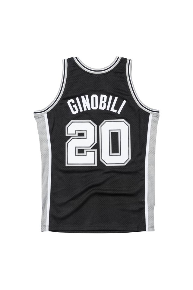 Regata-Mitchell---Ness-Swingman-Jersey-San-Antonio-Spurs-2002-03-Manu-Ginobili-Preta