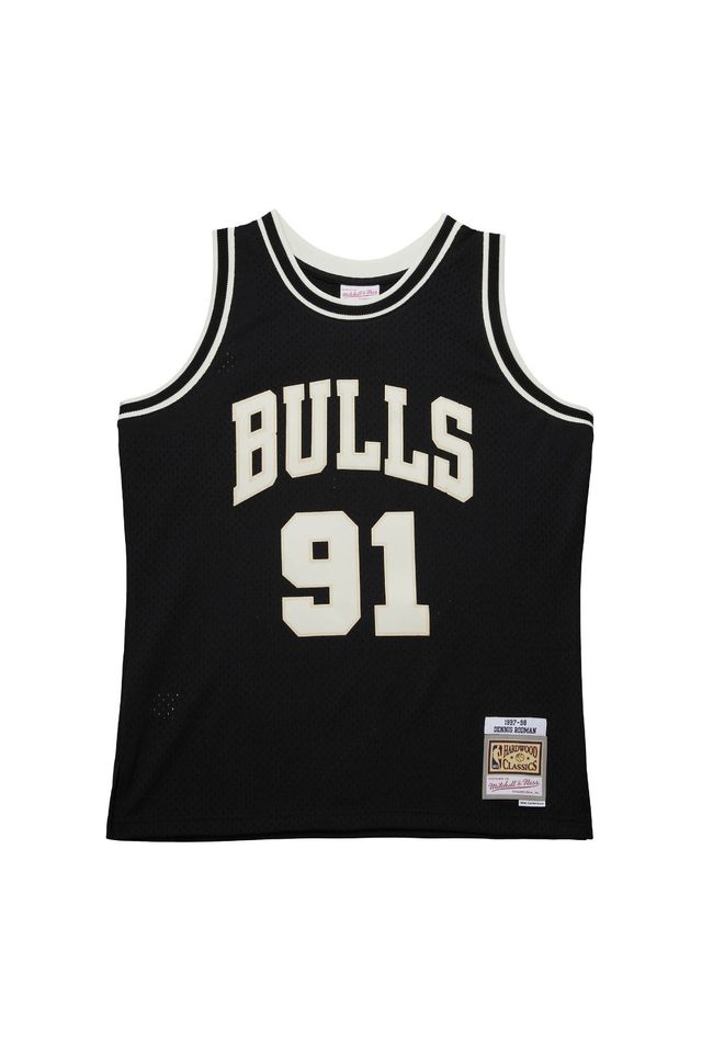 Regata-Mitchell---Ness-Off-Court-Swingman-Jersey-Chicago-Bulls-1997-98-Dennis-Rodman-Preta Regata-Mitchell---Ness-Off-Court-Swingman-Jersey-Chicago-Bulls-1997-98-Dennis-Rodman-Preta