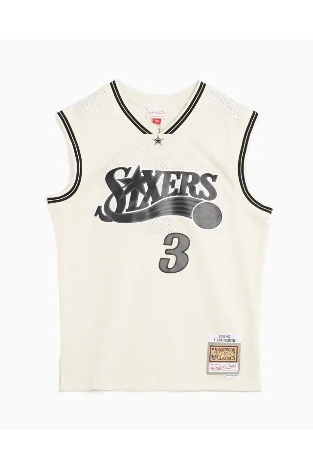 Regata-Mitchell---Ness-Off-Court-Swingman-Jersey-Philadelphia-76Ers-2000-01-Allen-Iverson-Off-White Regata-Mitchell---Ness-Off-Court-Swingman-Jersey-Philadelphia-76Ers-2000-01-Allen-Iverson-Off-White