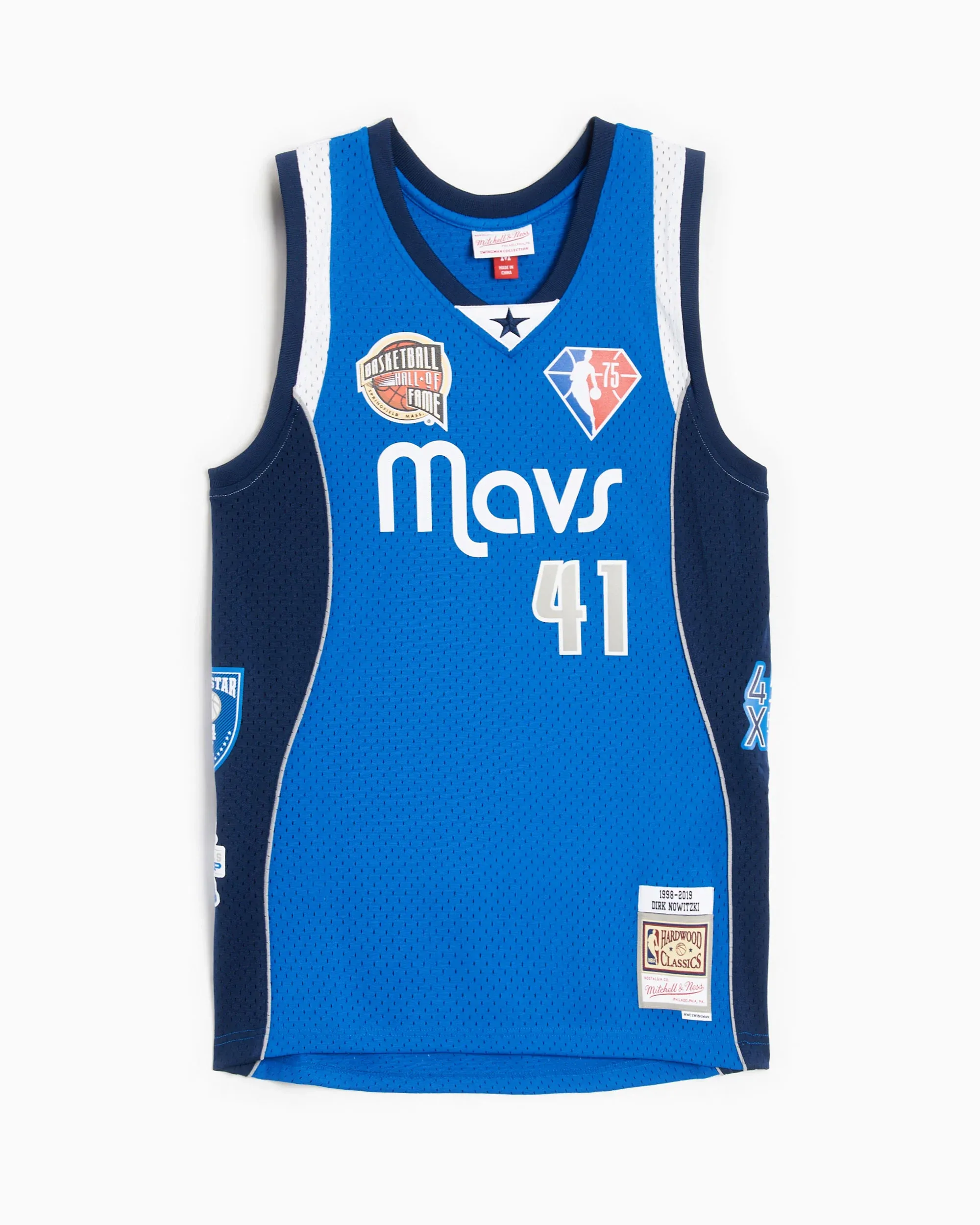 Regata Mitchell & Ness HOF Swingman Jersey Dallas Mavericks Dirk