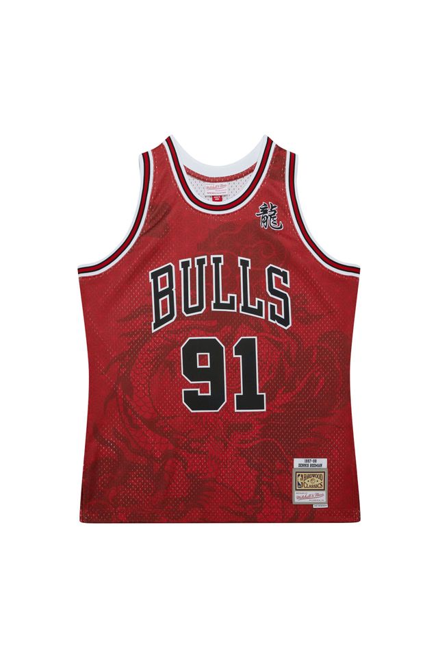 Regata-Mitchell---Ness-Asian-Heritage-6-0-Fashion-Swingman-Jersey-Chicago-Bulls-1997-98-Dennis-Rodman-Vermelha