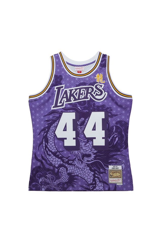 Regata-Mitchell---Ness-Asian-Heritage-6-0-Fashion-Swingman-Jersey-Los-Angeles-Lakers-1971-72-Jerry-West-Roxa Regata-Mitchell---Ness-Asian-Heritage-6-0-Fashion-Swingman-Jersey-Los-Angeles-Lakers-1971-72-Jerry-West-Roxa