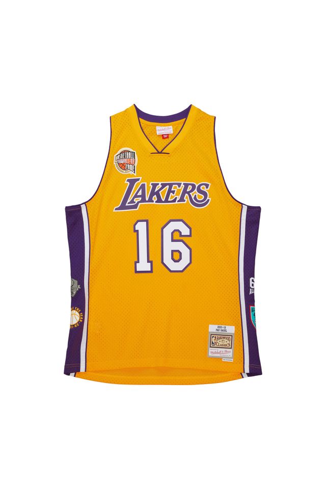 Regata-Mitchell---Ness-HOF-Swingman-Jersey-Los-Angeles-Lakers-Pau-Gasol-Dourado Regata-Mitchell---Ness-HOF-Swingman-Jersey-Los-Angeles-Lakers-Pau-Gasol-Dourado