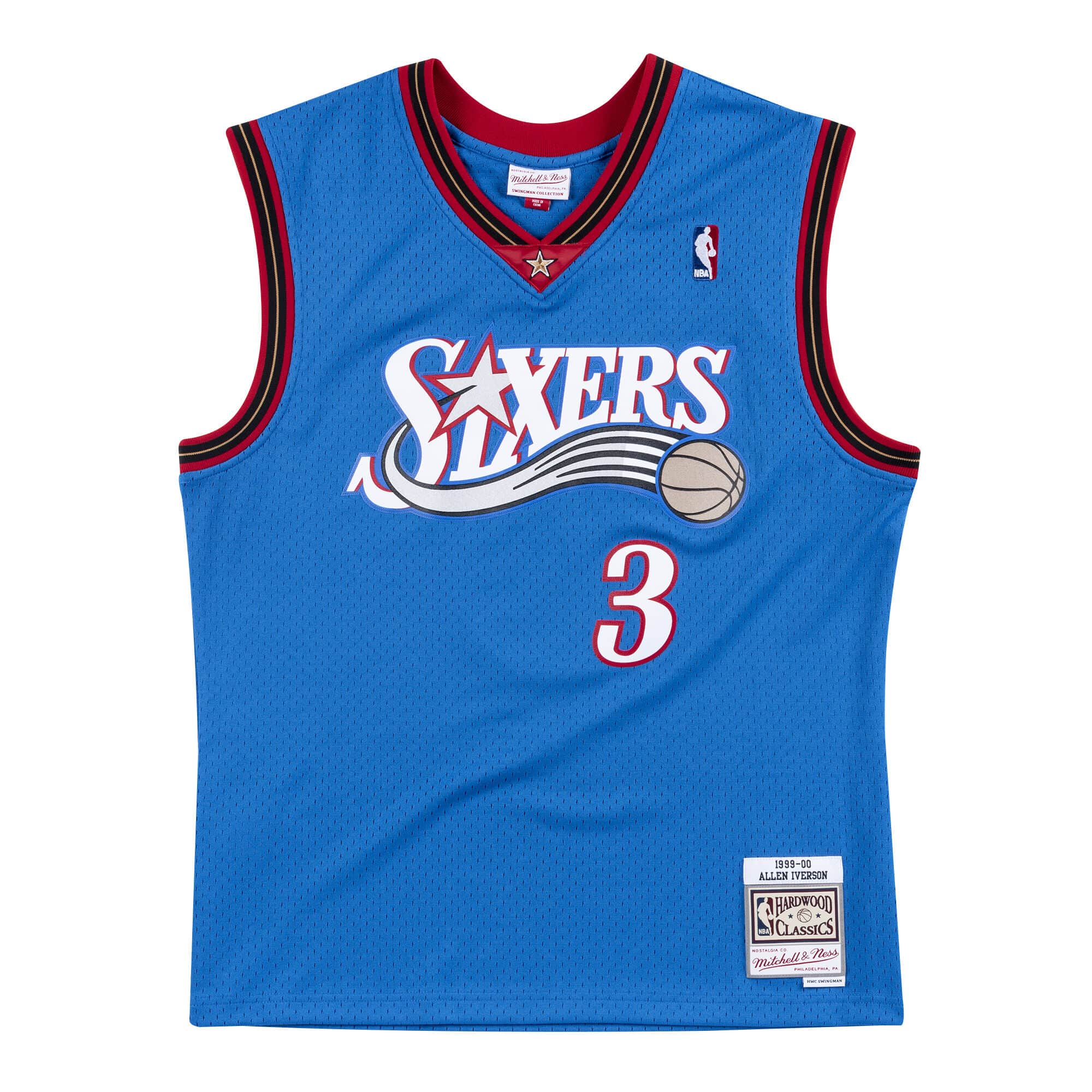 Allem Iverson College online Jersey Mitchell and Ness Swingman