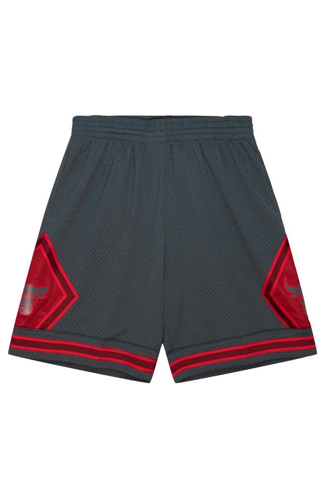 Shorts-Mitchell---Ness-Swingman-Space-Knit-Chicago-Bulls-Cinza Shorts-Mitchell---Ness-Swingman-Space-Knit-Chicago-Bulls-Cinza