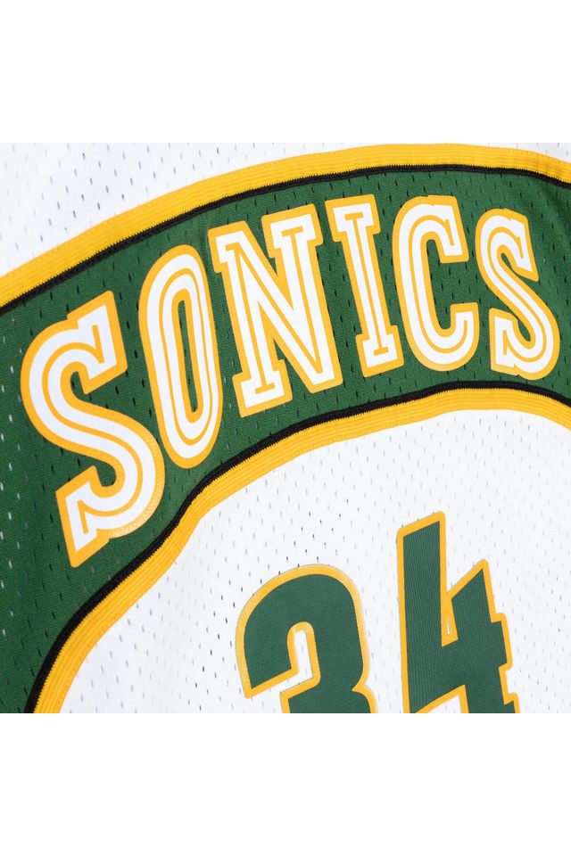 Regata-Mitchell---Ness-Swingman-Jersey-Seattle-Supersonics-2006-07-Ray-Allen-Branca