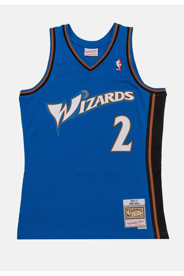 Regata-Mitchell---Ness-Swingman-Jersey-Washington-Wizards-2010-11-John-Wall-Azul Regata-Mitchell---Ness-Swingman-Jersey-Washington-Wizards-2010-11-John-Wall-Azul