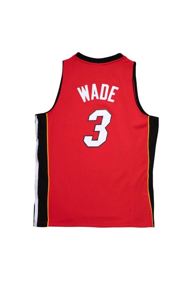 Regata Mitchell Ness Alternate Swingman Jersey Miami Heat 2005 06 Dwayne Wade Vermelha ecko