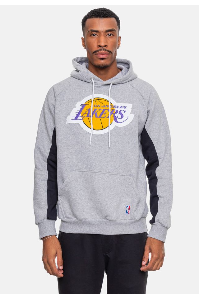 Moletom-NBA-Chenille-Los-Angeles-Lakers-Cinza-Mescla-Medio