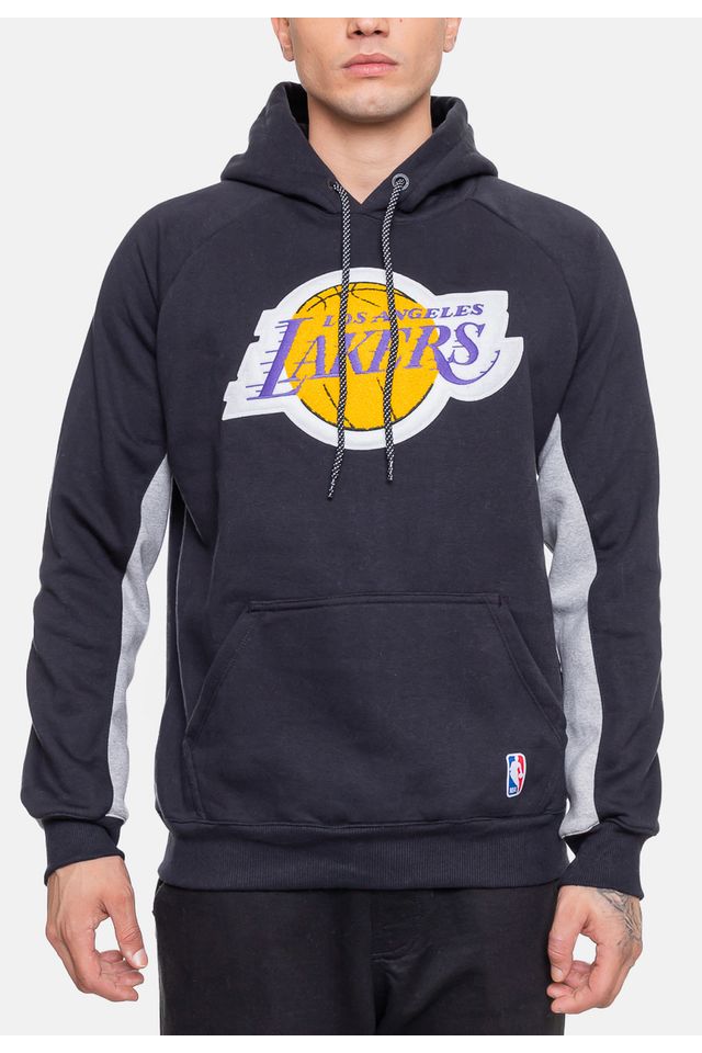 Moletom-NBA-Chenille-Los-Angeles-Lakers-Preto