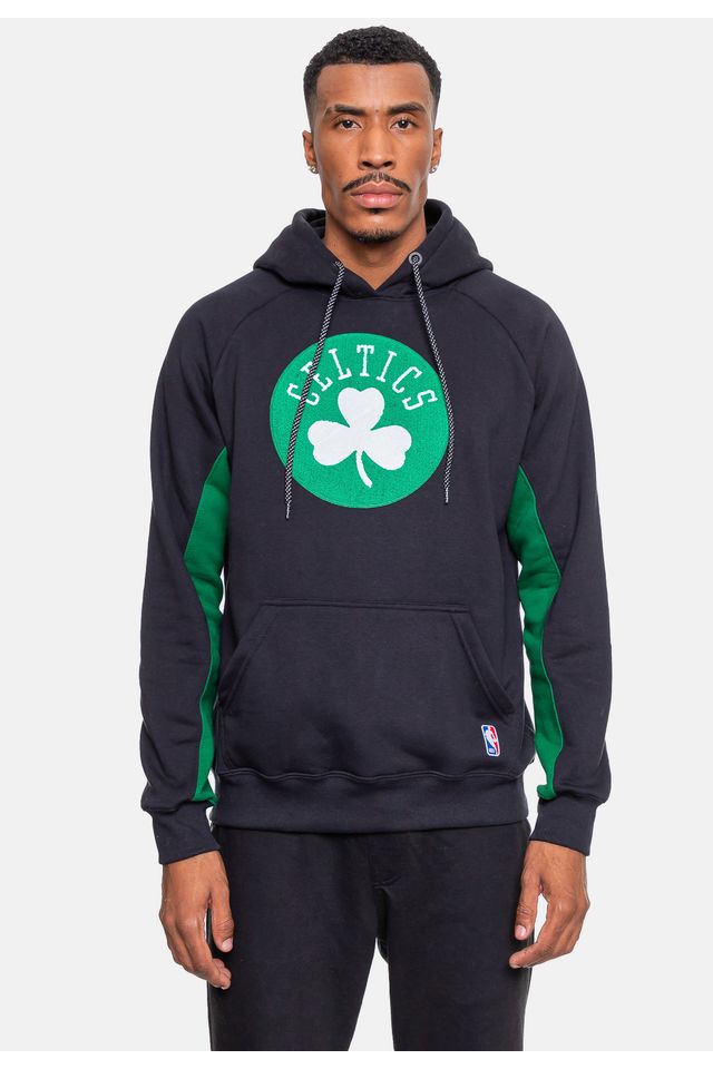 Moletom-NBA-Chenille-Boston-Celtics-Preto