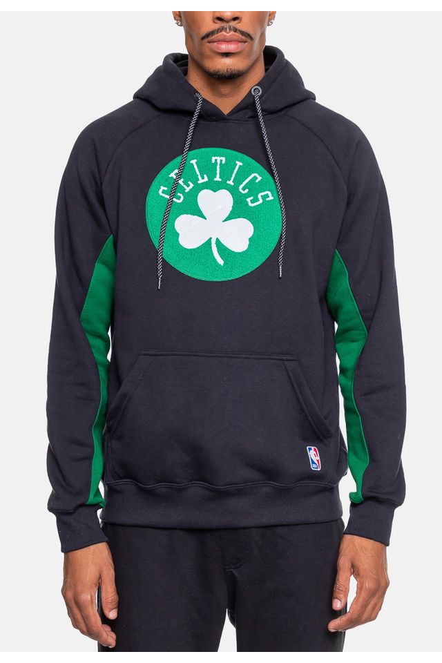 Moletom-NBA-Chenille-Boston-Celtics-Preto