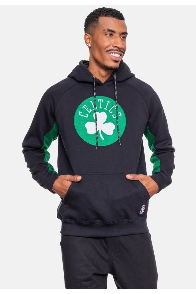 Moletom-NBA-Chenille-Boston-Celtics-Preto