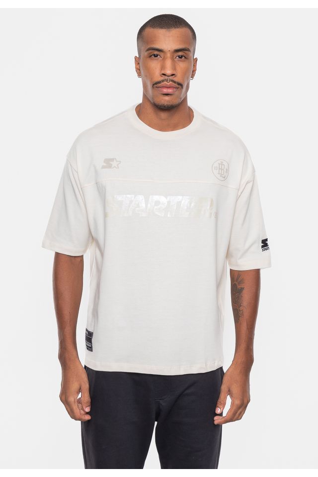 Camiseta-Starter-Estampada-Off-White Camiseta-Starter-Estampada-Off-White