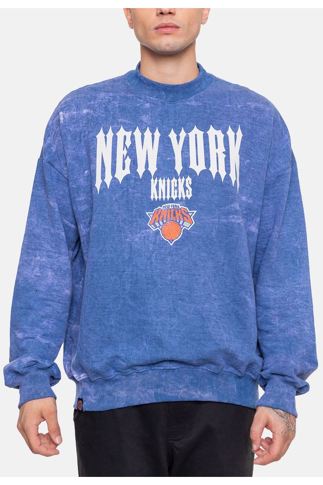 Moletom-NBA-Oversized-Gothic-Team-New-York-Knicks-Marinho