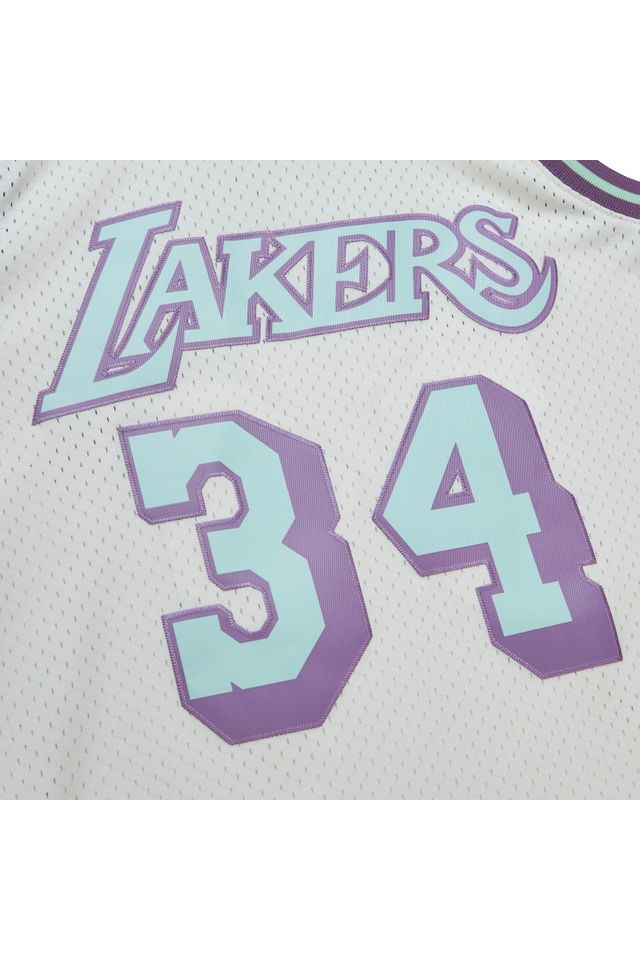 Regata-Mitchell---Ness-Swingman-Jersey-Los-Angeles-Lakers-1996-97-Shaquille-O-Neal-Branca