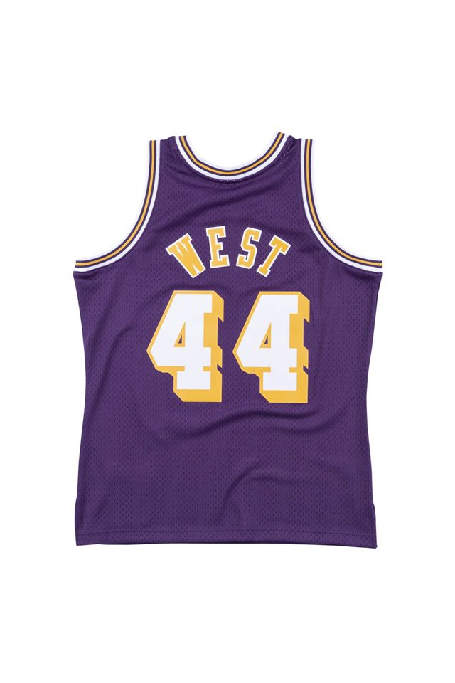 Regata-Mitchell---Ness-Swingman-Jersey-Los-Angeles-Lakers-1971-72-Jerry-West-Roxa