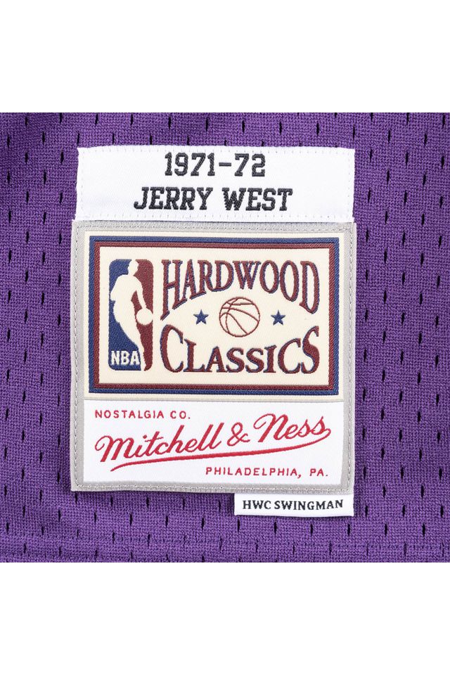 Regata-Mitchell---Ness-Swingman-Jersey-Los-Angeles-Lakers-1971-72-Jerry-West-Roxa