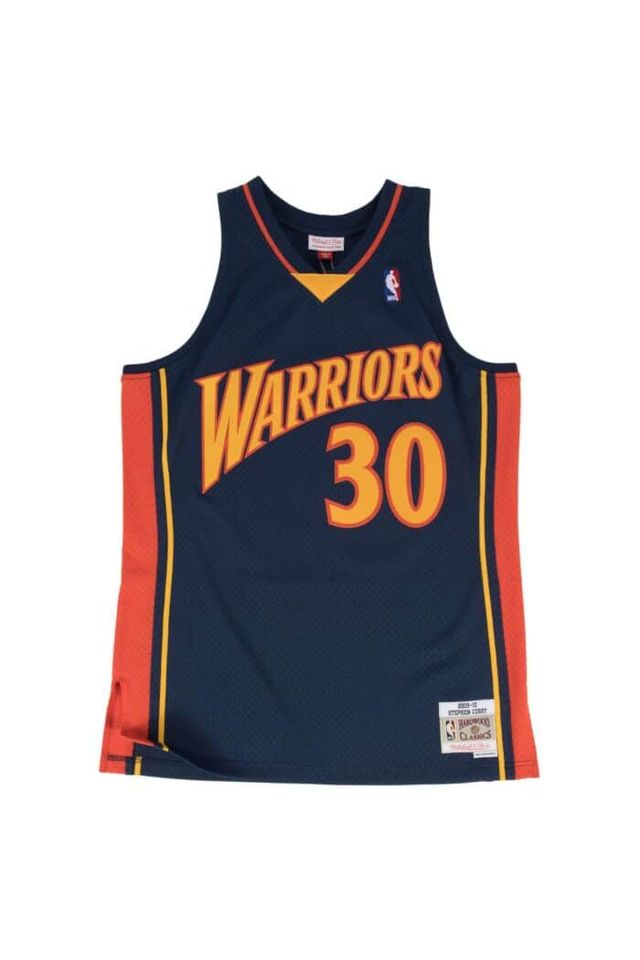 Regata-Mitchell---Ness-Road-Swingman-Jersey-Golden-State-Warriors-2009-2010-Stephen-Curry-Azul