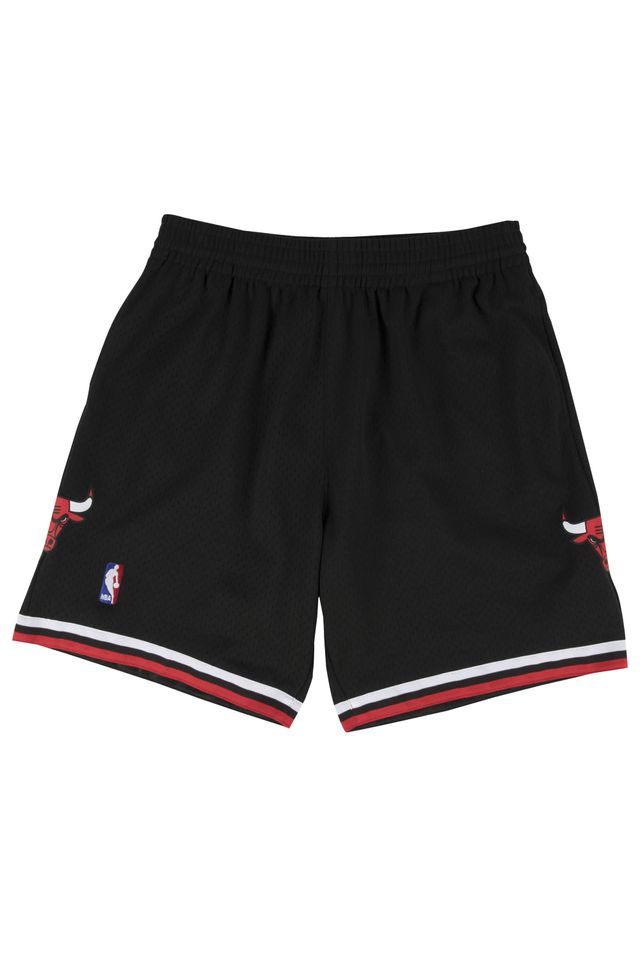 Shorts-Mitchell---Ness-Swingman-Chicago-Bulls-Alternate-1997-1998-Preto