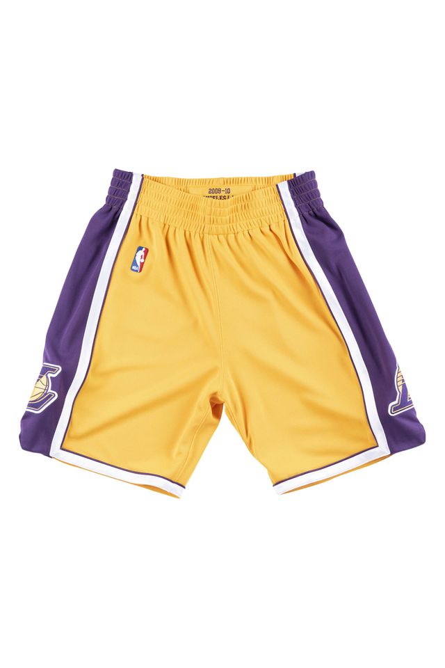 Shorts-Mitchell---Ness-Swingman-Jersey-Authentic-Los-Angeles-Lakers-Home-2009-2010-Amarelo