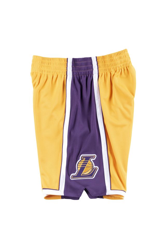 Shorts-Mitchell---Ness-Swingman-Jersey-Authentic-Los-Angeles-Lakers-Home-2009-2010-Amarelo