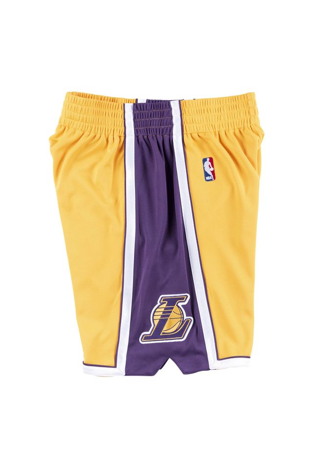 Shorts-Mitchell---Ness-Swingman-Jersey-Authentic-Los-Angeles-Lakers-Home-2009-2010-Amarelo